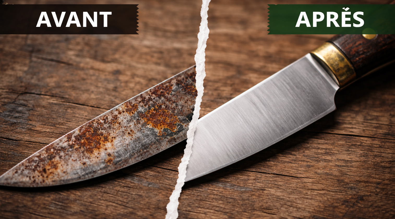 Conseils simples de coutelier pour entretenir un couteau en acier carbone : nettoyage, huilage, affûtage et prévention de la rouille.